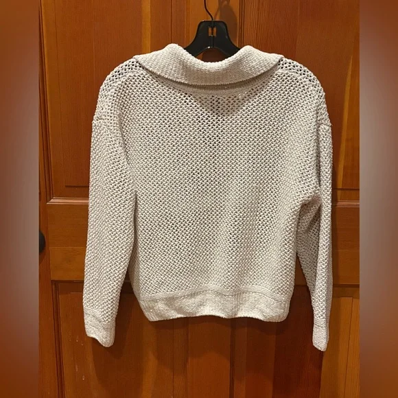 Joie Lace Up Open Stitch Pullover Sweater with Sequins - NWT - Picture 8 of 14